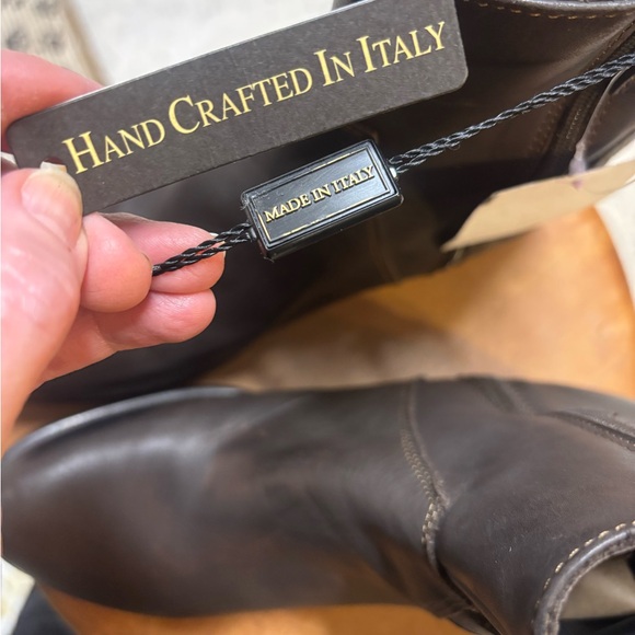 Elegant Women's Brown Ankle Boots with Buckle Detail - Picture 7 of 16